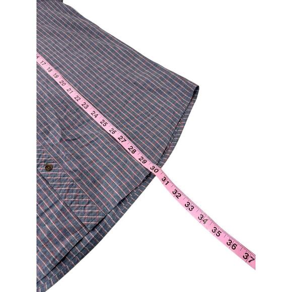 Oniell Men’s Gray Plaid Casual Short Sleeve Button Up Shirt Men’s Size XL New - Picture 8 of 8